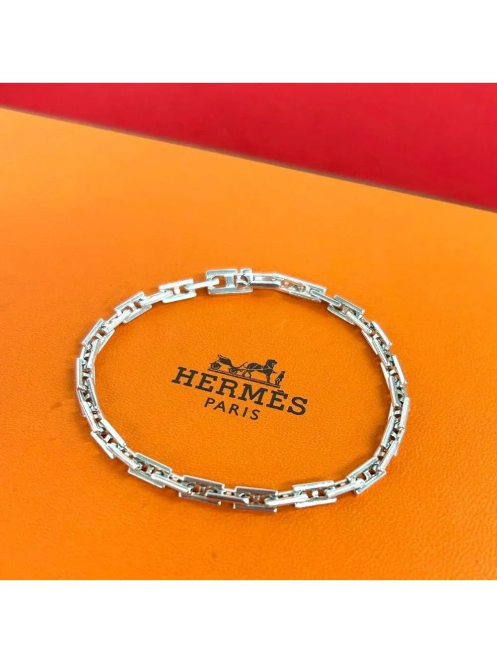 Hermes Vintage Hercules MM Bracelet 925 Sterling Silver